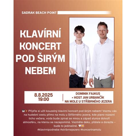 Klavírní koncert pod širým nebem – Dominik Fajkus & Jan Urbančík ...