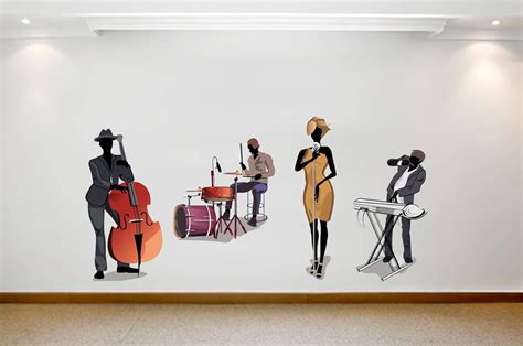 Rawpockets Decals 'Club Music Band - Living Room' Wall Sticker - (PVC ...