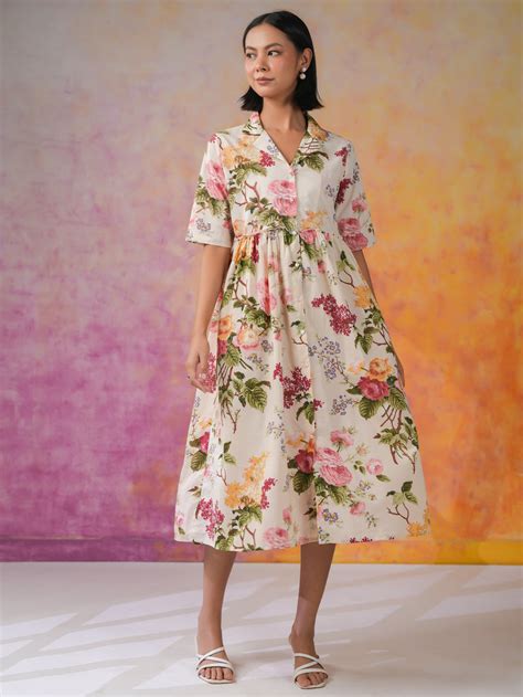 Shop Printed Cotton Dresses for Women Online