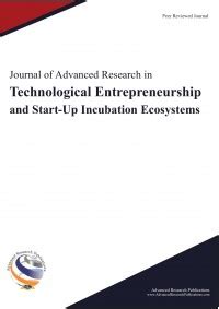 Journal of Advanced Research in Technological Entrepreneurship and ...