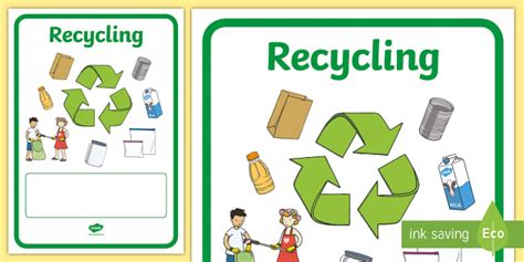 Eco and Recycling Editable Book Covers