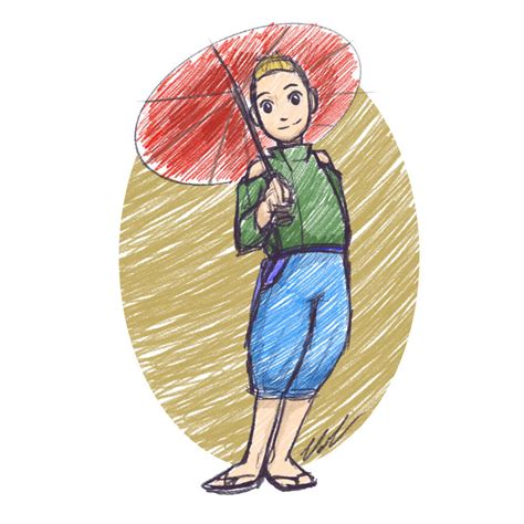 Ame and the Red Umbrella by CraftyNessi on DeviantArt