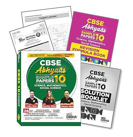 Disha CBSE Abhyaas Sample Papers Class 10 - Science, Mathematics ...
