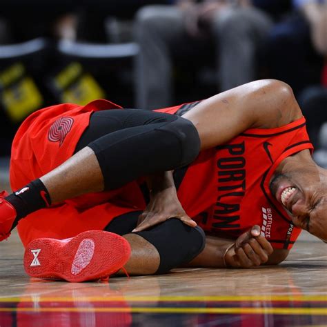 Blazers' Rodney Hood Day to Day with Knee Injury Ahead of WCF vs ...