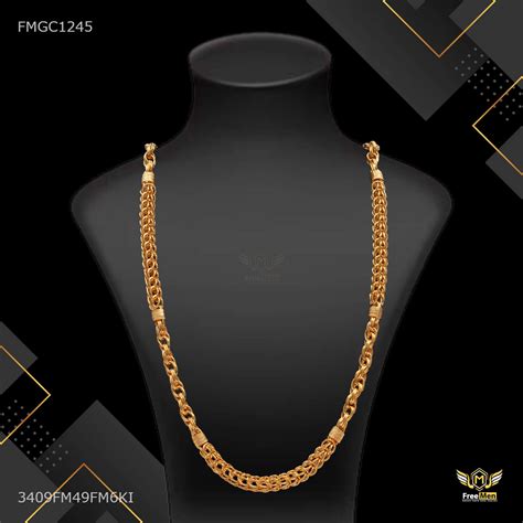 Owel Rings Indo gold plated chain For Man - FMGC1245 – Freemen®