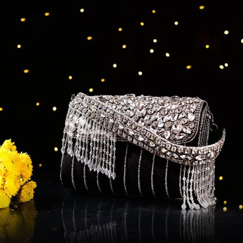 Sugarcrush bridal wedding Crystal clutch Bag -Black – SUGARCRUSH