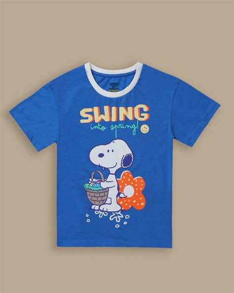 Peanuts Printed Relaxed Fit Tshirt For Girls – Kidsville