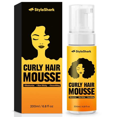 Amazon.com: StyleShark Hair Mousse for Curls (6.8 Fl oz), Easy to Apply ...