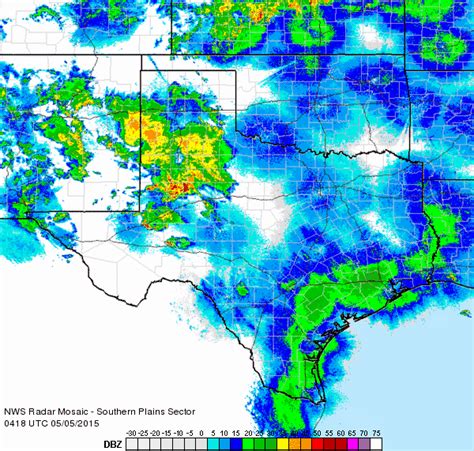 NWS Lubbock, TX, Rain and Severe storms in early May 2015