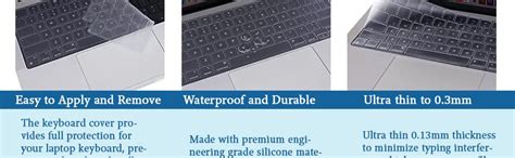 OJOS Keyboard Cover Compatible with MacBook Pro with Touch Bar 13 and ...