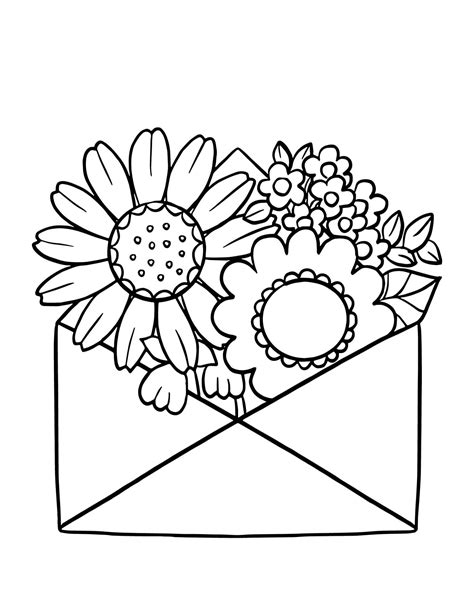 Unleash Your Inner Artist with Cute Printable Flower Coloring Pages
