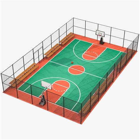 3D model Basketball Court 01 - TurboSquid 2048794