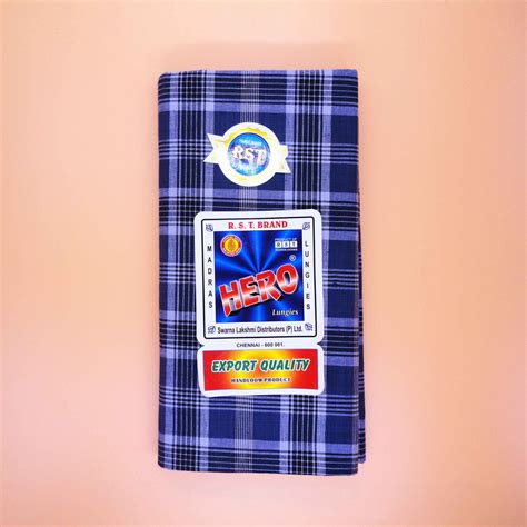 RST Hero Madras Lungi (4) - 2.10 Mts - UnStitched – Rayhan