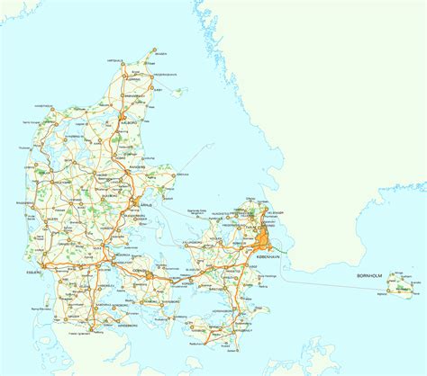 Maps of Denmark | Detailed map of Denmark in English | Tourist map of Denmark | Denmark road map ...