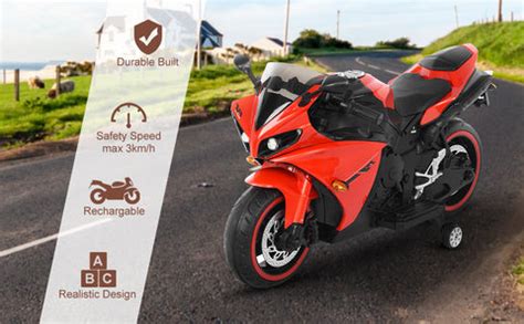 11Cart R1 Kids Electric Sports Ride on Bike with Training Wheels