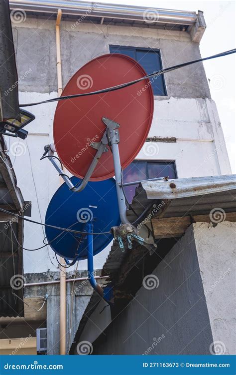 Installed Dish Or DTH Or Direct To Home Tv On The Roof, Which Is Used ...
