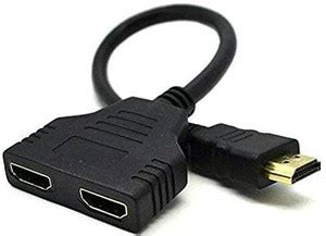 GR Deals HDMI Splitter Adapter Cable - 1 in 2 Out HDMI Male to Dual ...