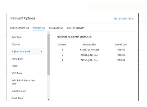 Flipkart — EMI transaction