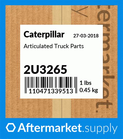 2U3265 - Articulated Truck Parts fits Caterpillar | AFTERMARKET.SUPPLY