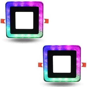 Buy DMT™ 6 Watt Decorative LED Light, Jelly Type Square (Double Color ...