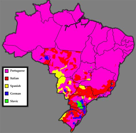 Largest European Ancestry Group in Brazil | European ancestry, Language map, Historical maps