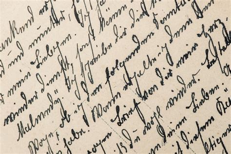 Écriture manuscrite vintage avec un texte dans une langue non définie ...