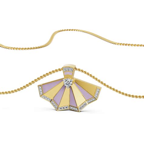 Lavender Gleam Lab Grown Diamond Pendant | Emori