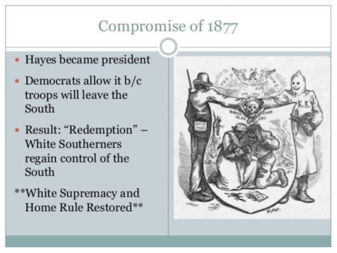 Compromise Of 1877 Map