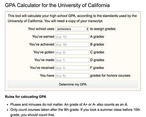 Calculate Gpa Uc