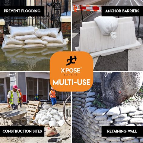 Xpose Safety Empty Sand Bags, with Ties – White 18 x 30 Heavy India | Ubuy