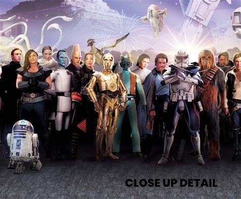 Buy Star Wars: All Characters Triptych Art | Canvas Prints Australia