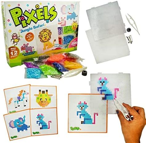 Toy Cloud Pixels Jungle Safari Fridge Magnets Plastic, Beads Badges Do ...