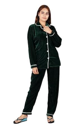 Buy Winter Shaneel Pajama Set/Night Suit (X-Large, Green) at Amazon.in