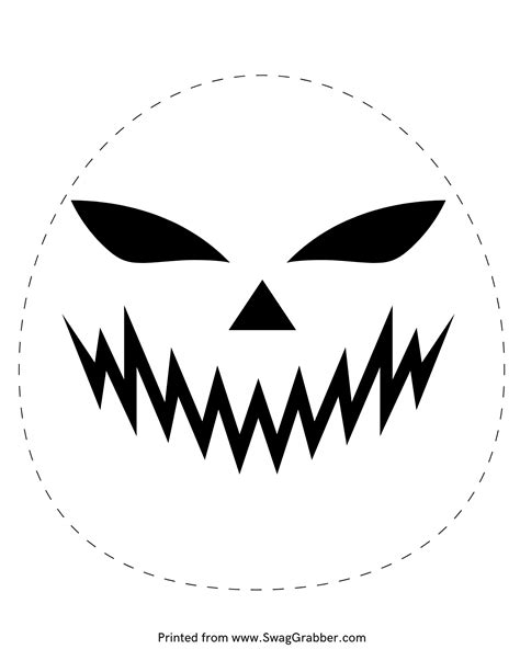 Free Printable Pumpkin Face Templates