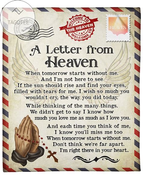 Free printable letter from heaven, Download Free printable letter from ...