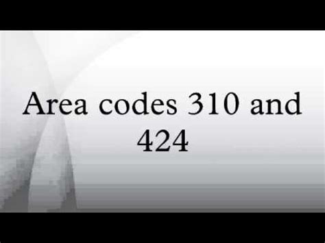 Bildergebnis für 424 area code