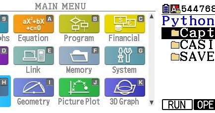 Image result for Programme Python Casio