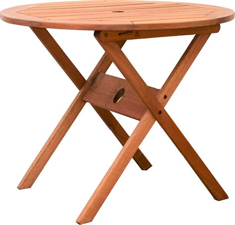 Buy Amazonia Avallon 3-Piece Patio Round Dining Table Set | Eucalyptus ...