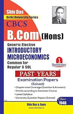 Introductory Microeconomics for B.com Hons Semester 1 for Delhi ...
