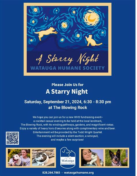 A Starry Night at The Blowing Rock Benefitting Watauga Humane Society ⋆ ...