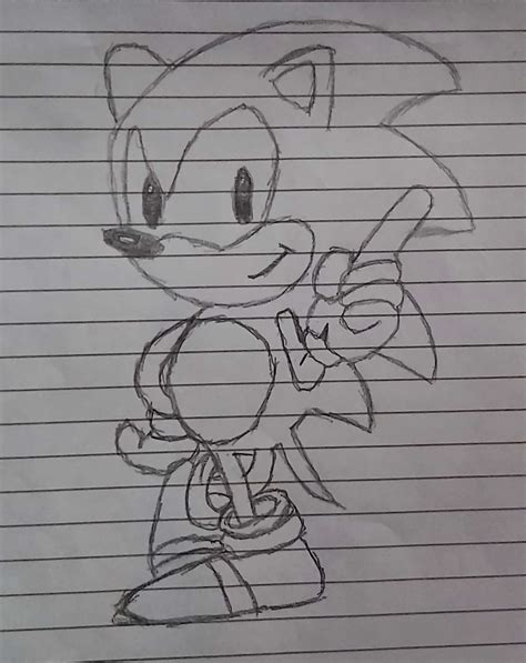 How To Draw Sonic And Classic Sonic