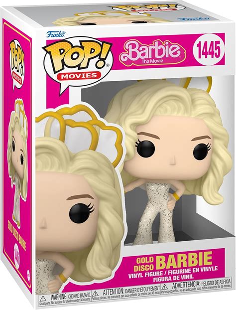 Amazon.com: Funko POP! Movies: Barbie - Gold Disco Barbie - (Dance ...