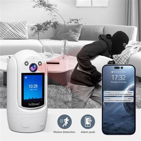 SriHome SH060 2MP 2.4 inch IPS Screen Smart IP Camera Supports Two-way ...