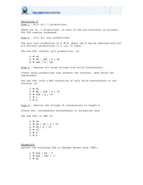 Image result for Chomsky Normal Form Examples