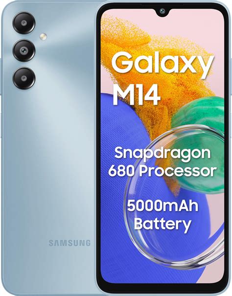 Samsung Galaxy M14 4G (Sapphire Blue,4GB,64GB) | 50MP Triple Cam ...