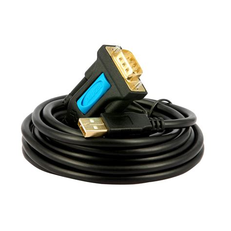 TECHTOO USB to RS232 DB9 Serial FEMALE Converter Adapter Extension ...