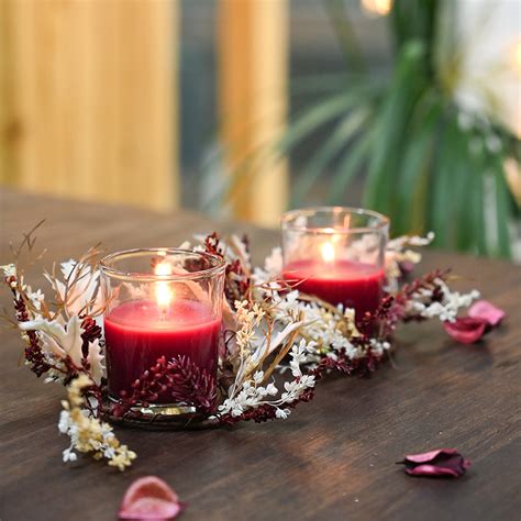 Market99 Gift & Decor - Cranberry Scented Candles Pack Of 2 Candle ...