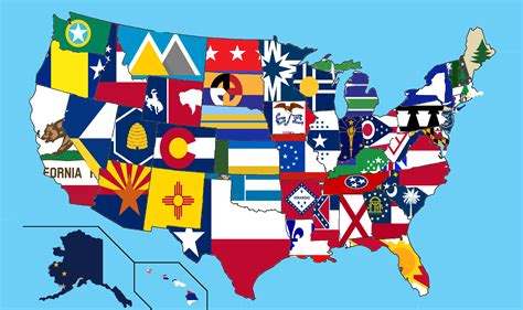 A Visual Symphony Of States: Exploring The US State Flag Map - Sundance ...