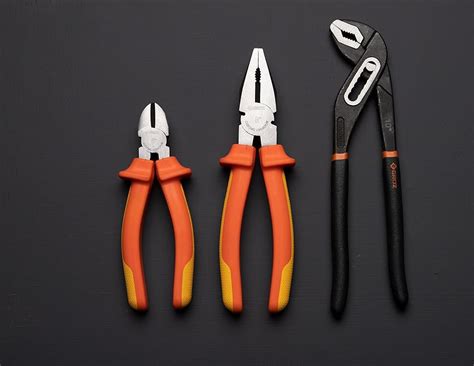 GROZ Set of 3 Pliers | 7" Side Cutting Plier, 8" Combination Plier & 10 ...