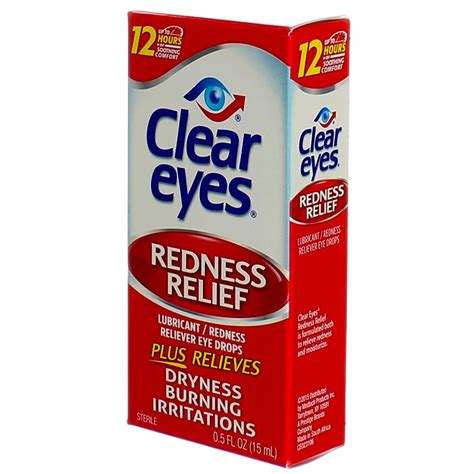 CLEAR EYES REDNESS RELIEF EYE DROPS (15 ml) | CVA Phamacy
